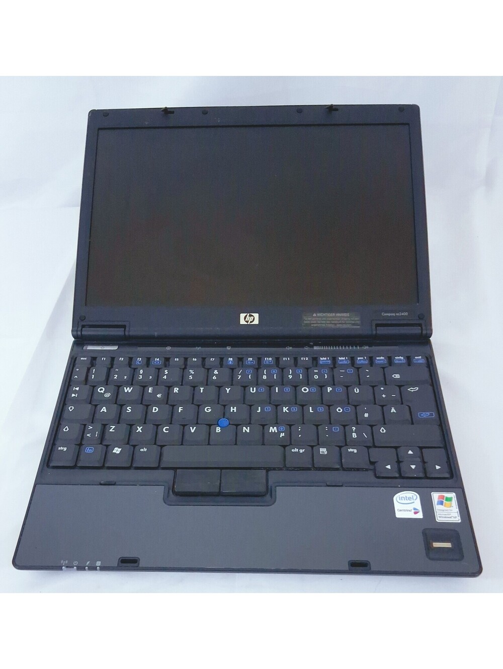 HP Compaq nc2400 RP876EC#ABD 12.1-inch Ultraportable Laptop Power On Only